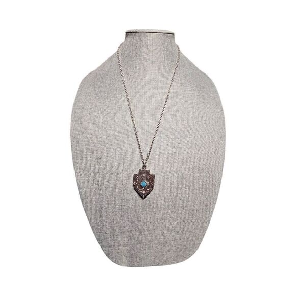 Enchanted Heirloom Sheild Pendant Necklace - Picture 2 of 10